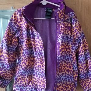 Iris cheetah print Northface jacket. Youth XXS (5)